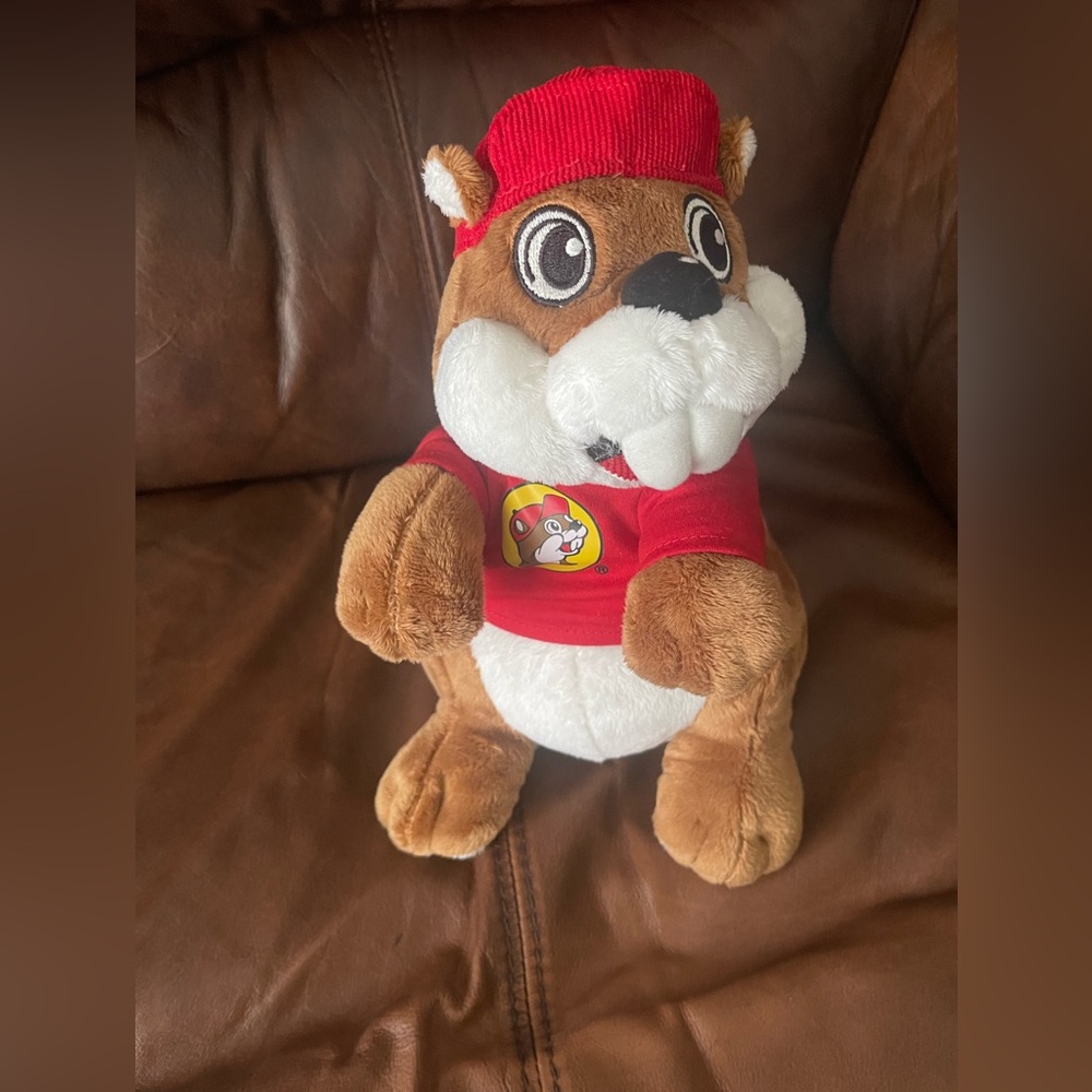 Buc-ees Beaver Mascot Plush W/ TShirt Bucky Bucees Stuffed Animal